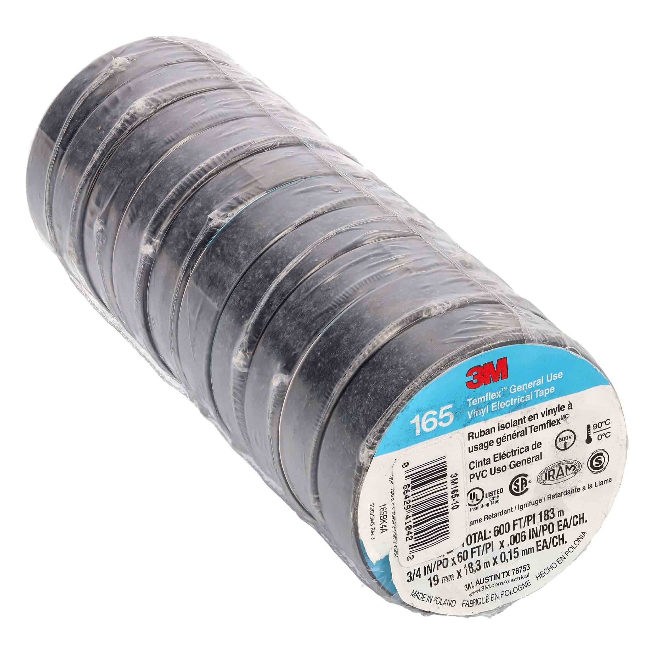 3M™ Vinyl Electrical Tape - .75 Inch x 60 Feet - 10 Pack