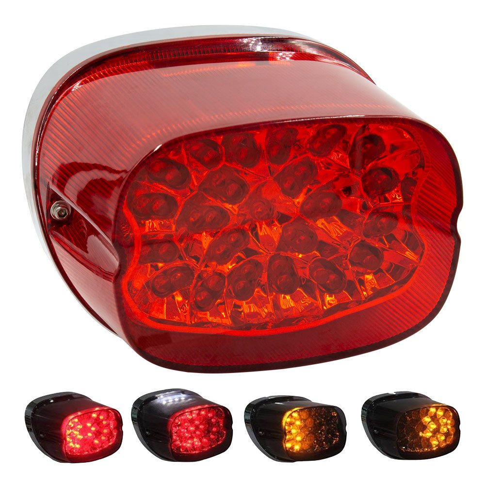 NUOBEIER 24Led Motorcycle Turn signal Light Tail Light Warning Light Modified Motorcycle Indicator Brake Lights & Daytime Running Lights，Suitable for all riding motorcyclesBX-White/Amber（2PCS） 