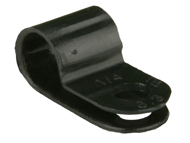 Black Cable Clamps 1/4 Inch - Package of 100