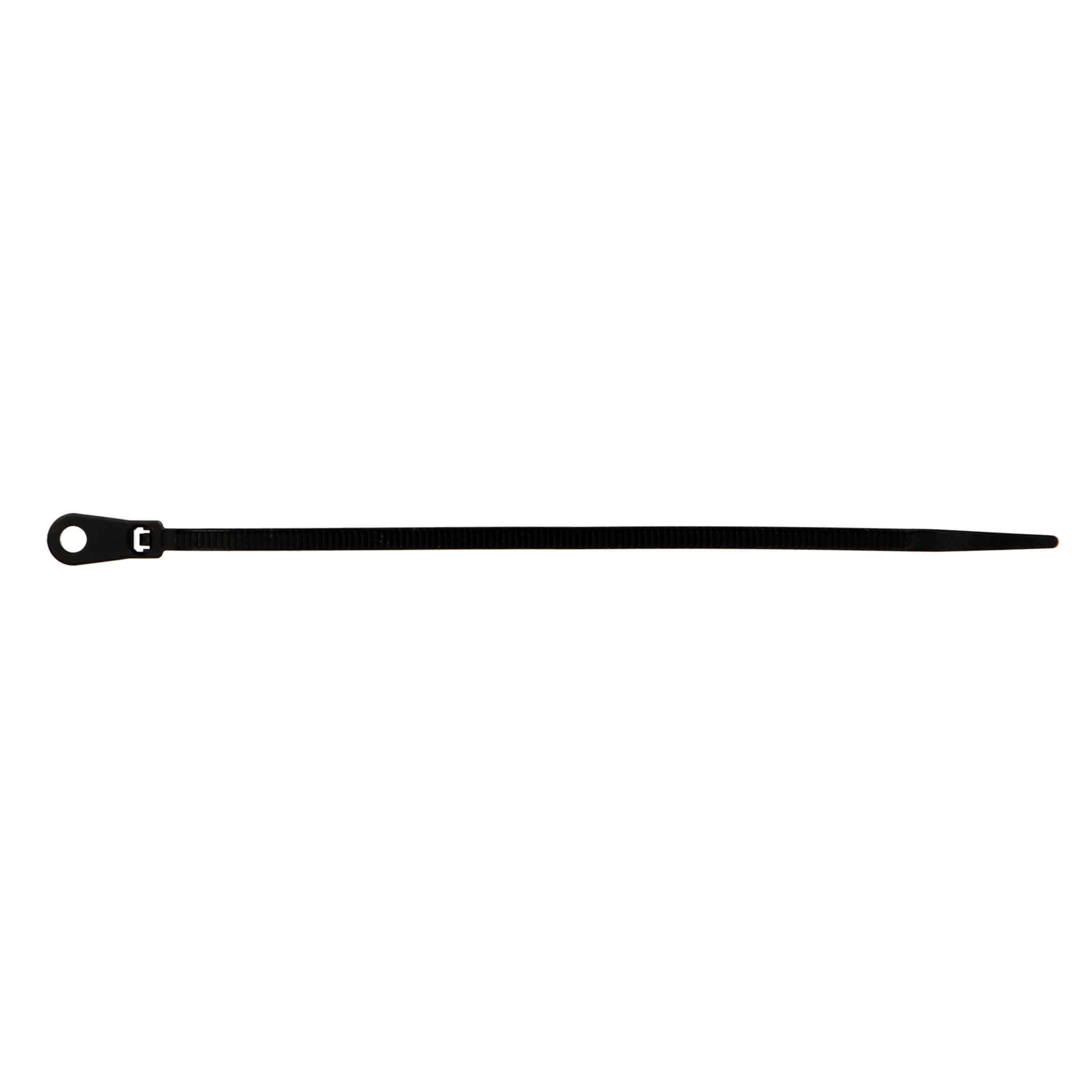 Mounting Hole Cable Tie -  6 inch 40 lb - Package of 100