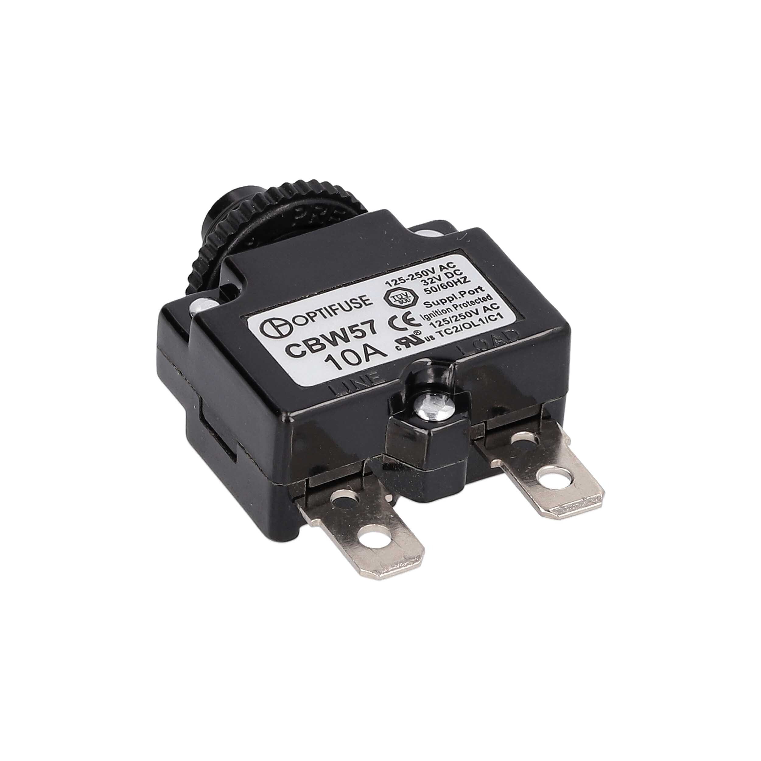Miniature Line-Voltage Circuit Breaker -  10 Amp