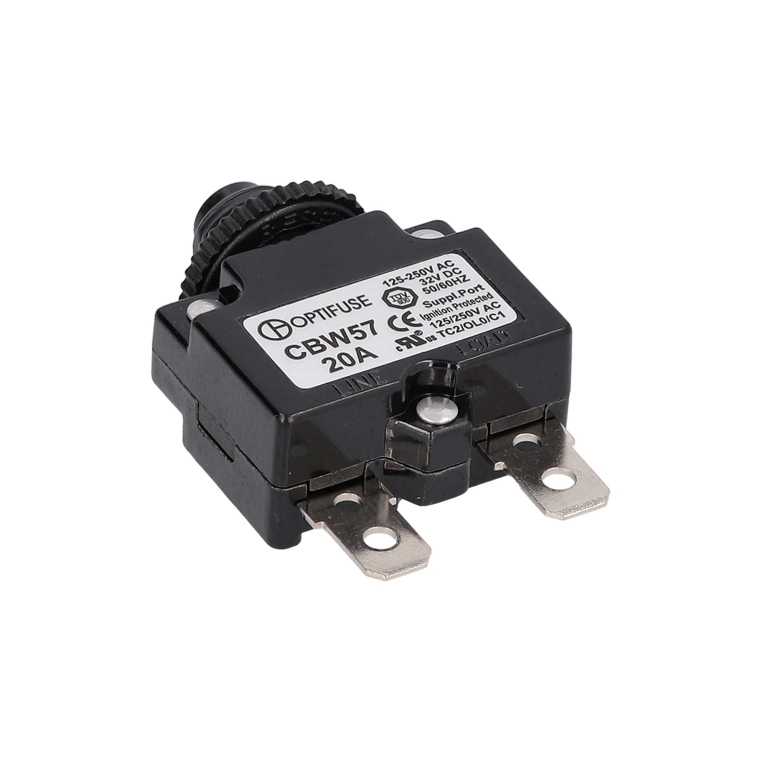 Miniature Line-Voltage Circuit Breaker -  20 Amp