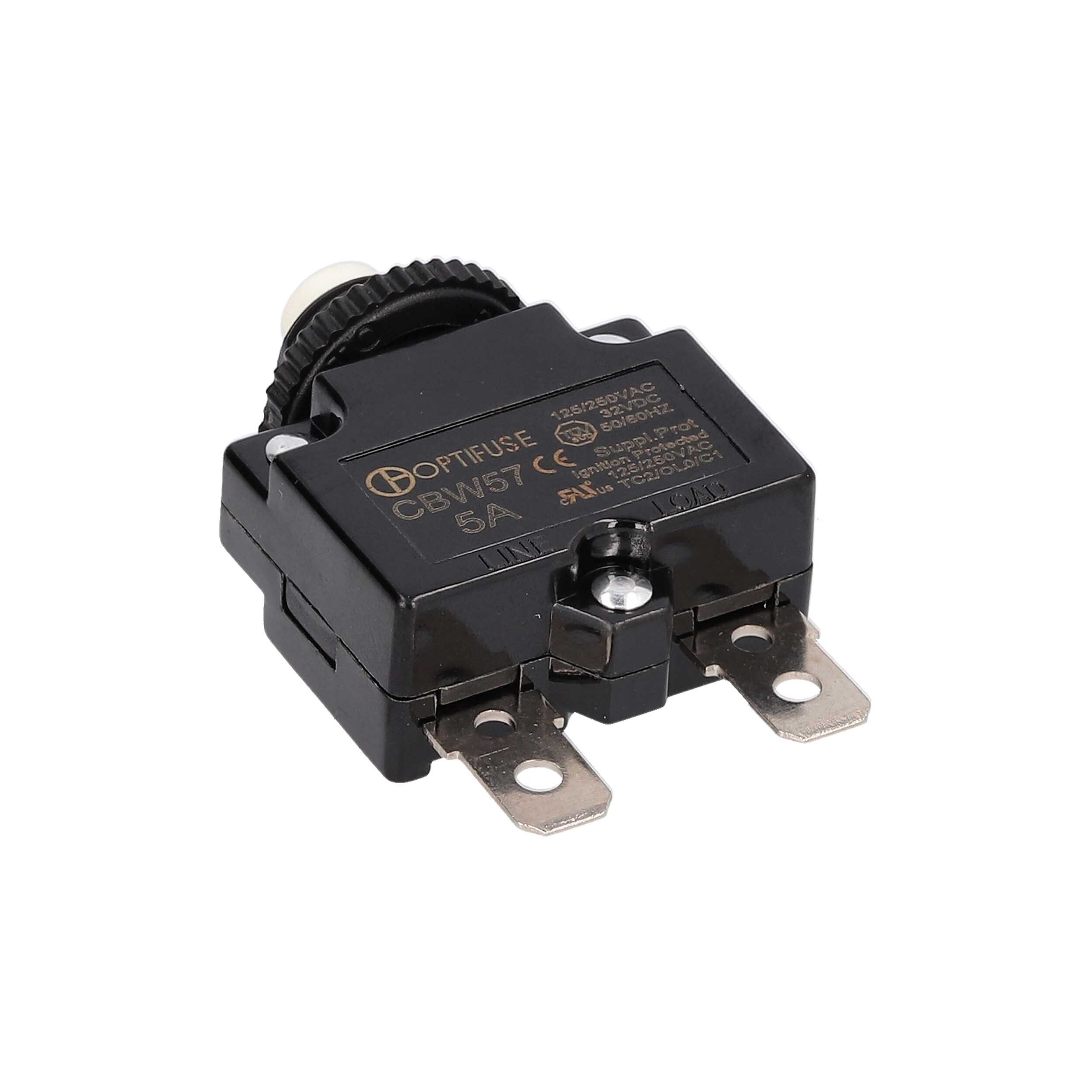 Miniature Line-Voltage Circuit Breaker - 5 Amp