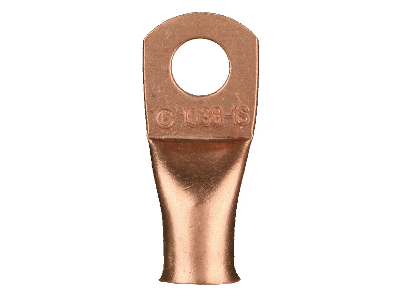 Copper Uninsulated Ring Terminal 6 Gauge 5/16 inch