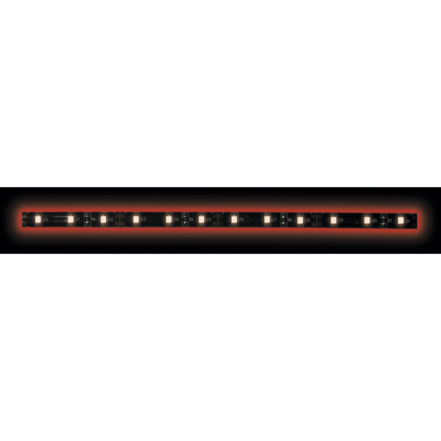 3528 Red/Black Light Strip with Black Base - 3 Meter, 60 LED, Retail