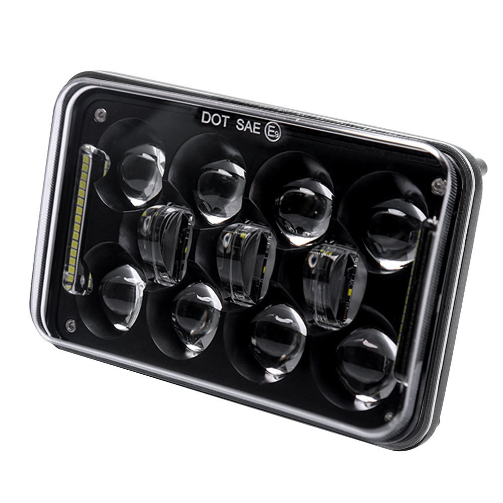 4"X6" LED Light with Black Front Face - 4x6 Inch, 18 LED