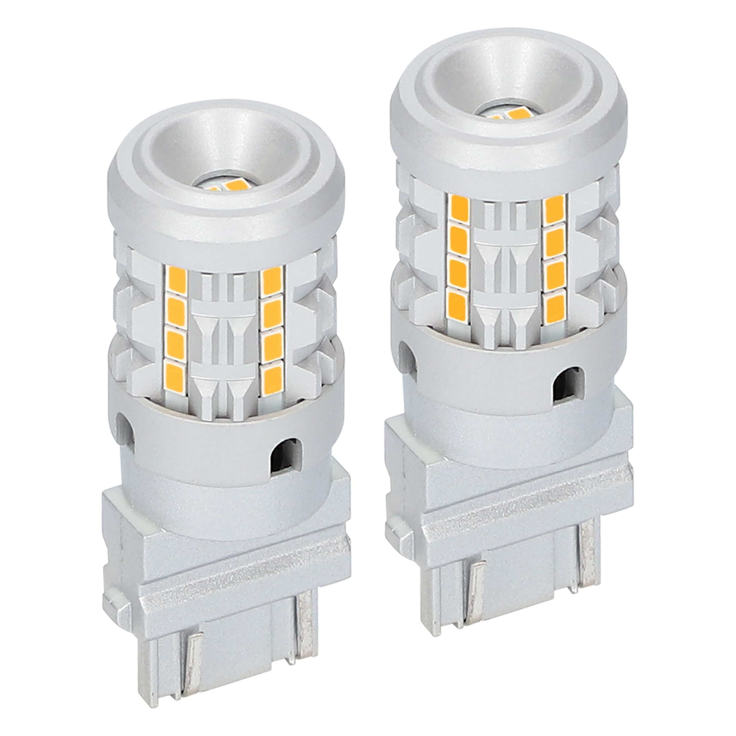 3157 Amber Bulbs with Integrated Internal CANBUS System - 2-Pack