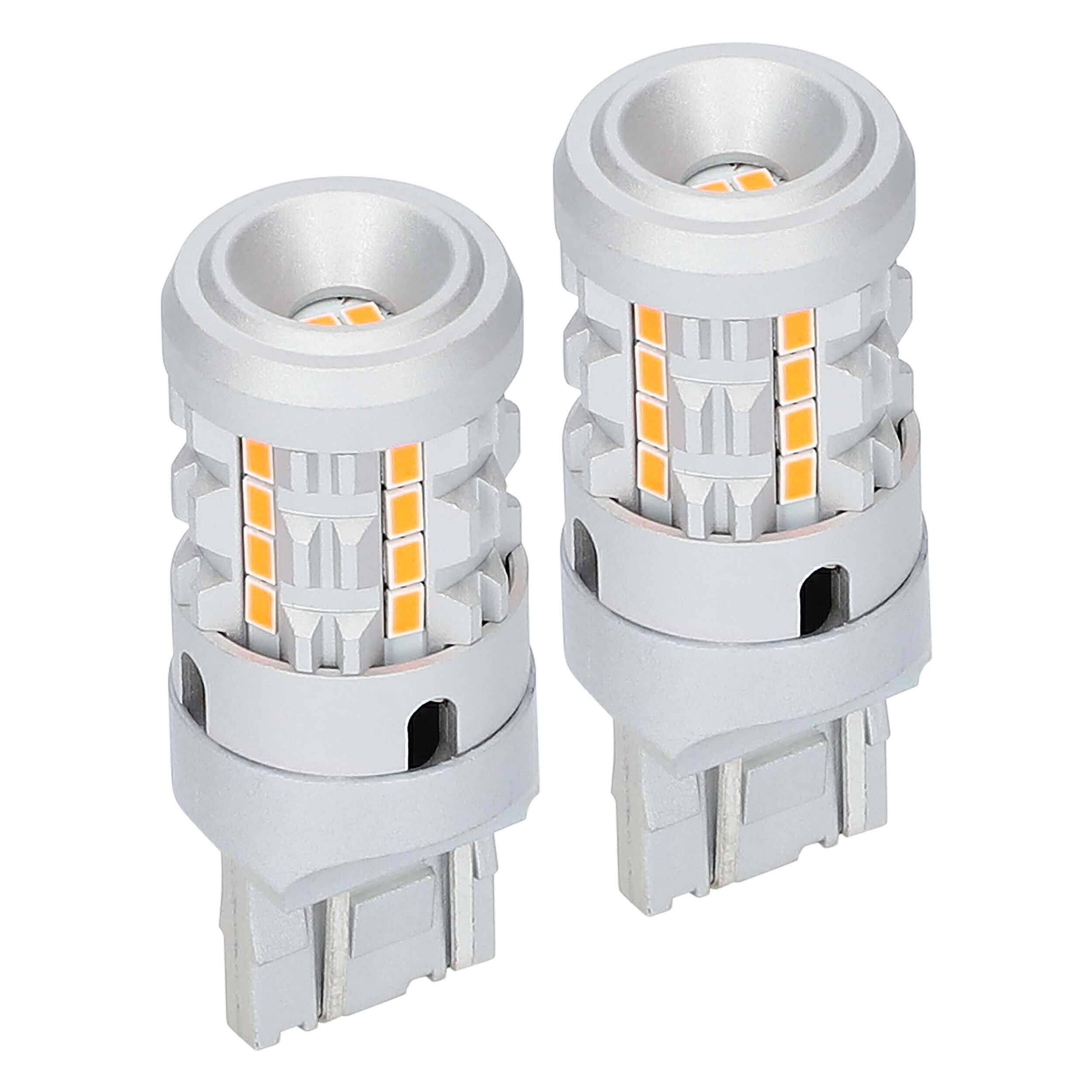 7443 Amber Bulbs with Integrated Internal CANBUS System - 2-Pack