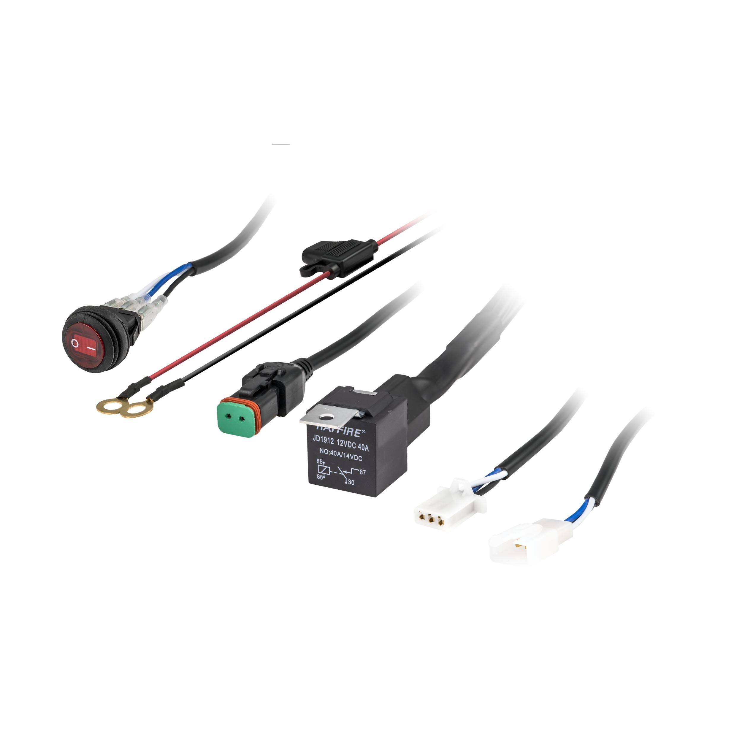 DT Wiring Harness and Switch Kit - 1 Lamp, Universal