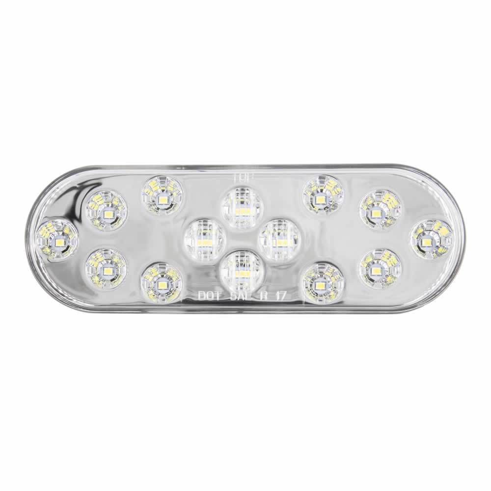 Oval White Light - 6 Inch, 14 LED