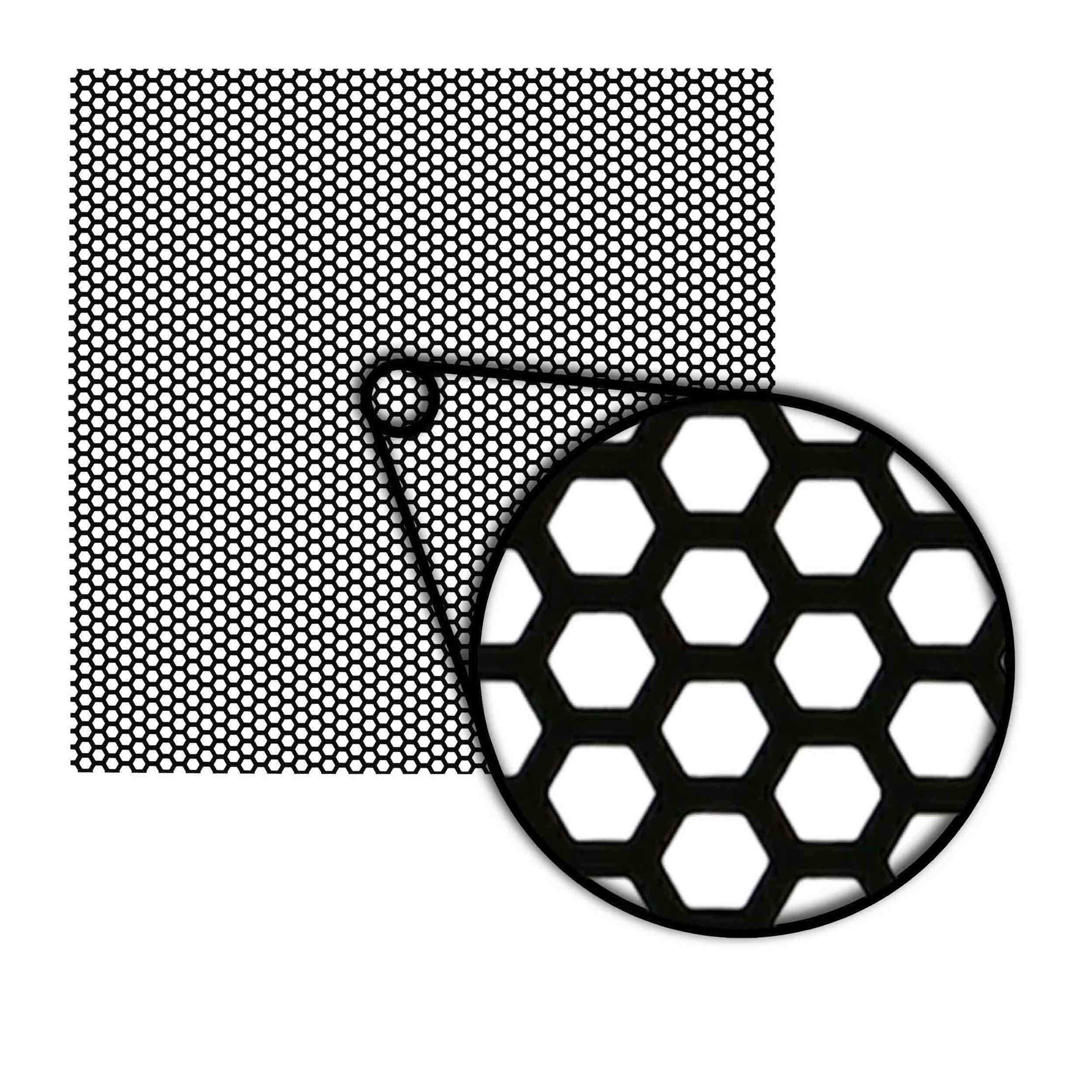 Metal Mesh Grille Material - Honeycomb Hex Pattern, 20-Pack