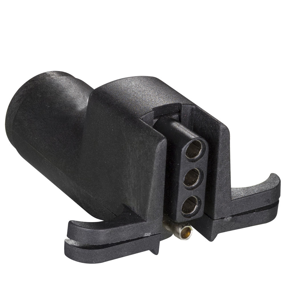 6-Way Round Pin to 4-Way Flat Trailer Connector Adapter