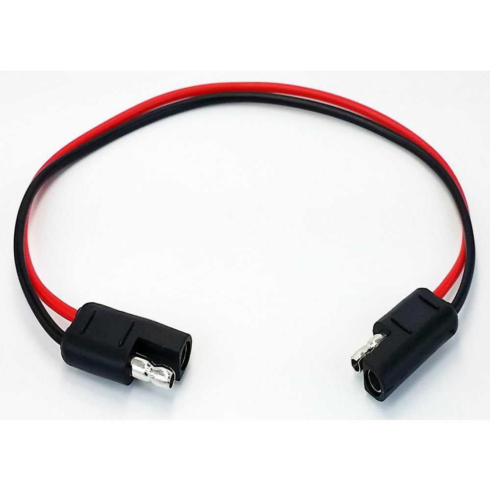 Hook-up Wire All Copper - 12GA 2Pin/ 2Pin Red/Blk Wire - 1ft