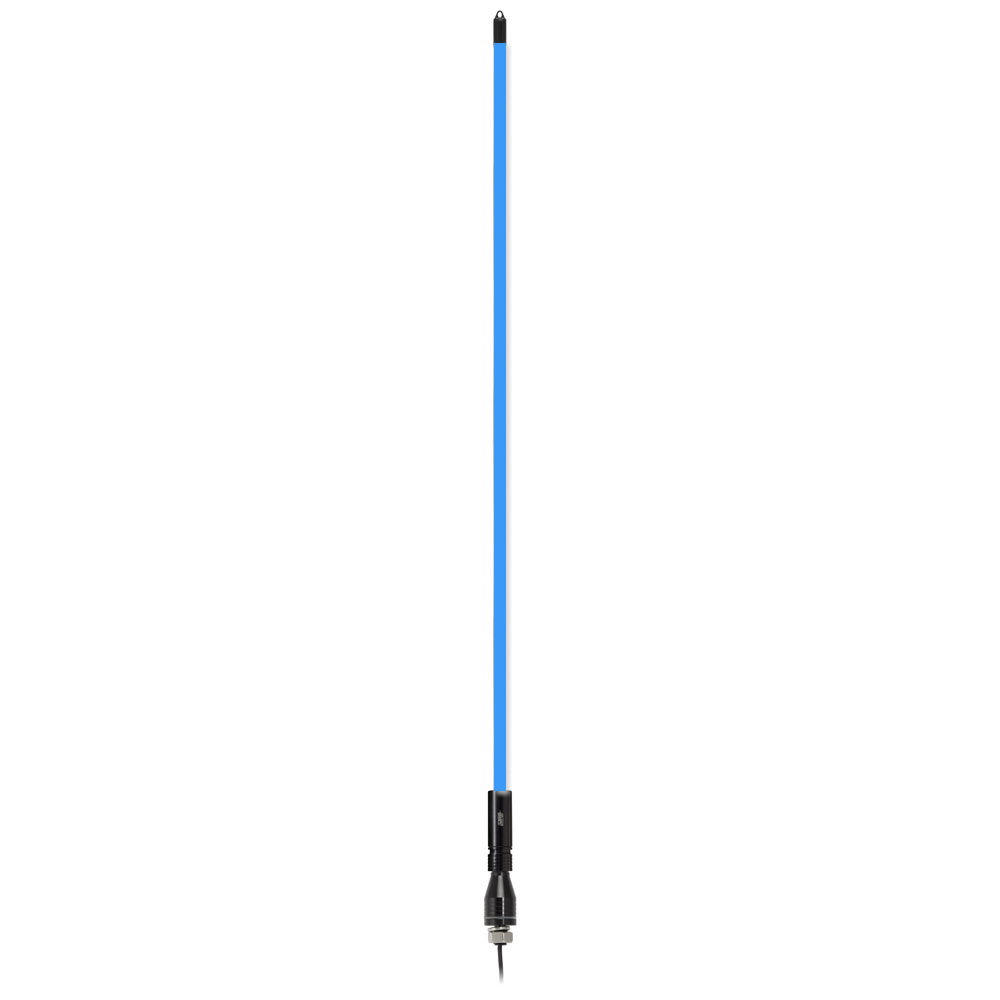 Blue Fiber Optic Whip Antenna - 6 Ft
