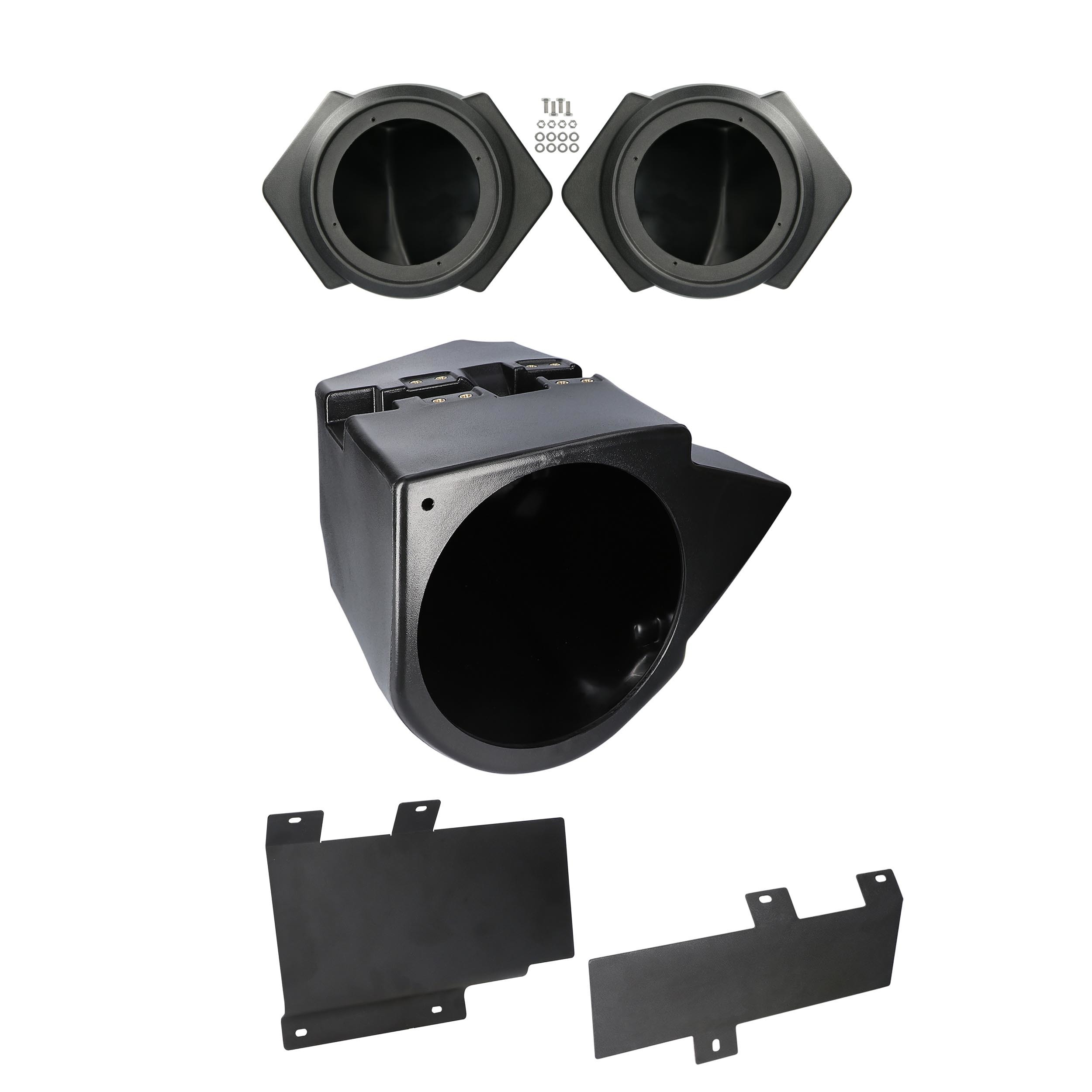 Audio Upgrade Kit for Speaker Pods with Subwoofer Box and Amplifier Bracket