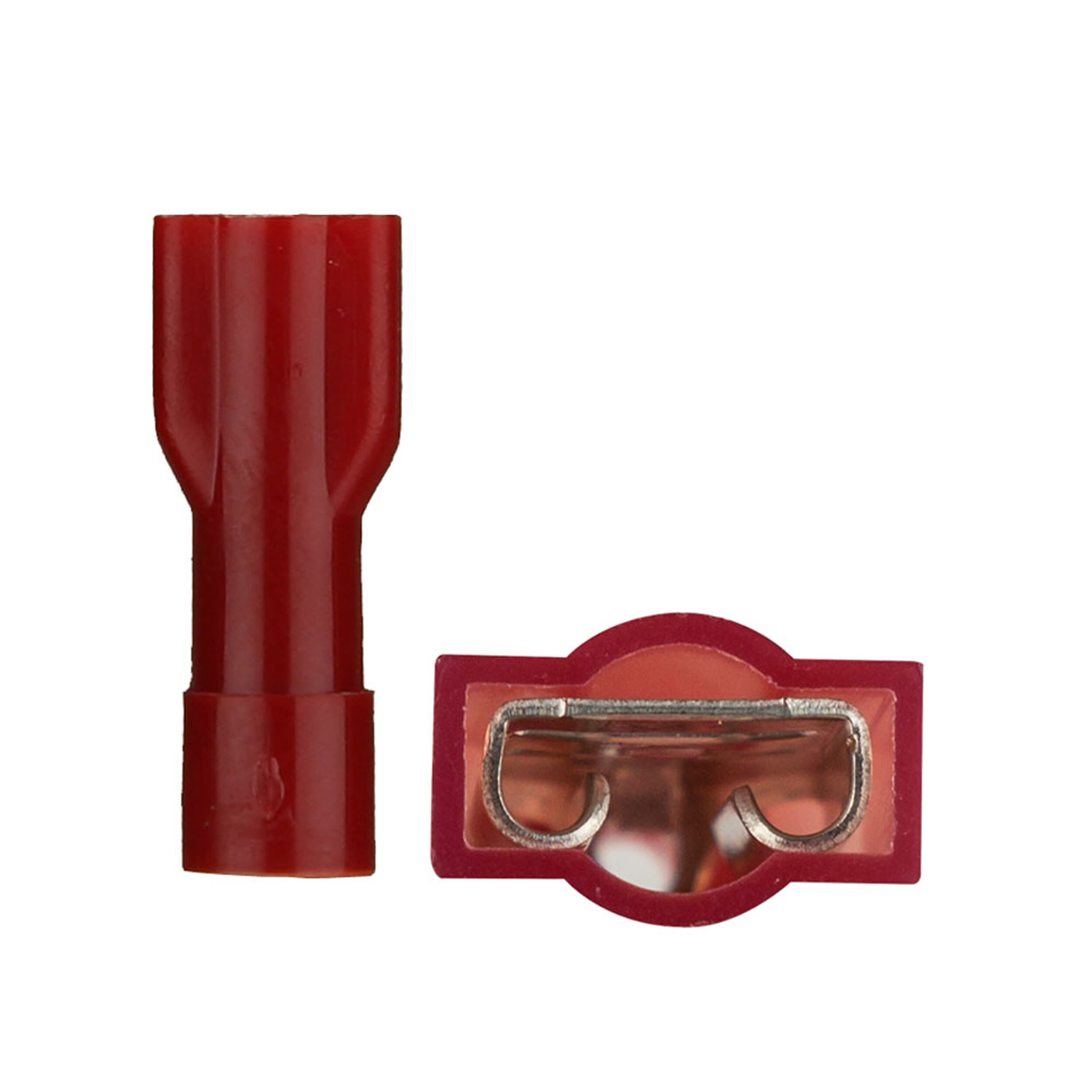 Red Nylon Female Quick Disconnect 22-18 Gauge .110