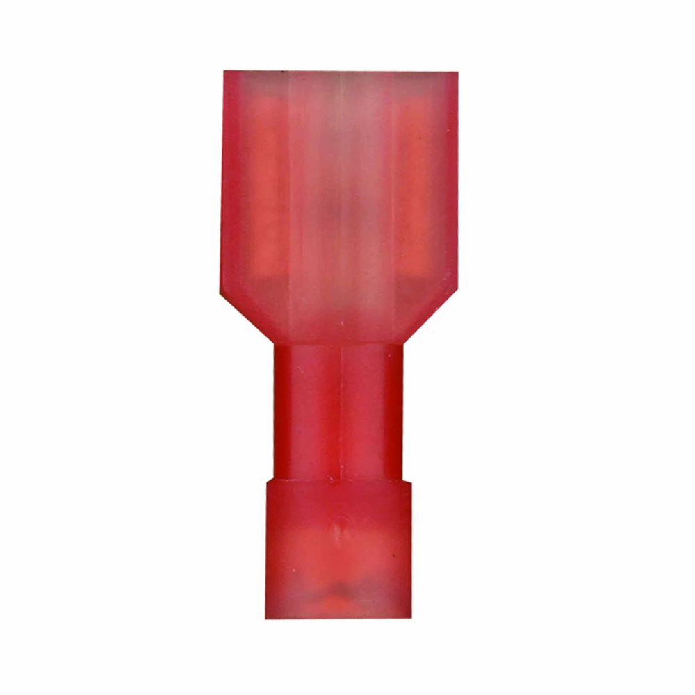 Red Nylon Fully Insulated Male-Female Quick Disconnect Connectors 22-18 GAUGE 