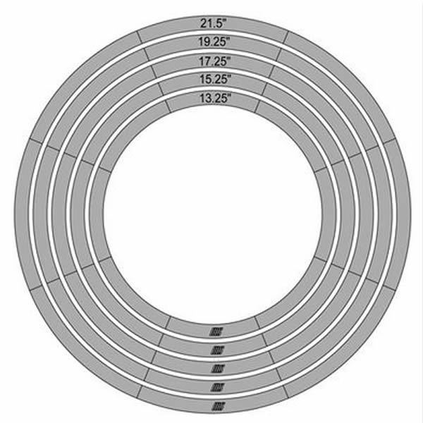 Large Circle Template Set - 5 Piece