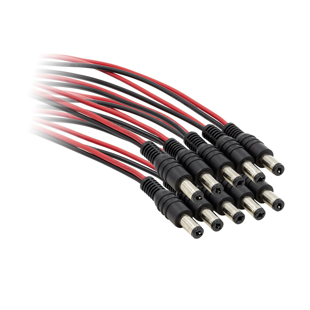 10-pack of DC power cables for Commercial Cameras