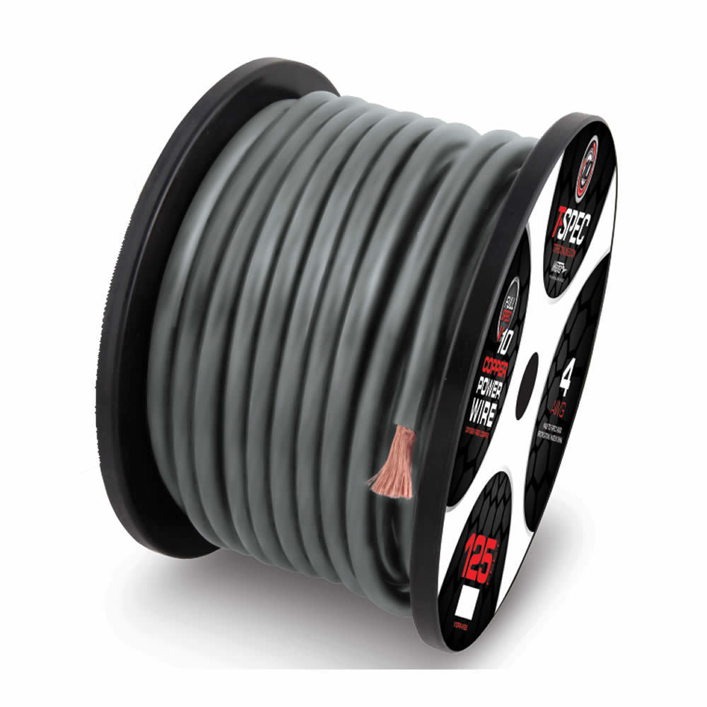 8 AWG 125FT MATTE GREY OFC POWER WIRE - v10 SERIES