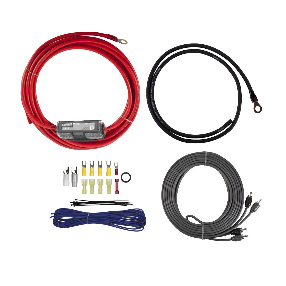 v8 8 AWG Amp Kit - 600 W with RCA Cable