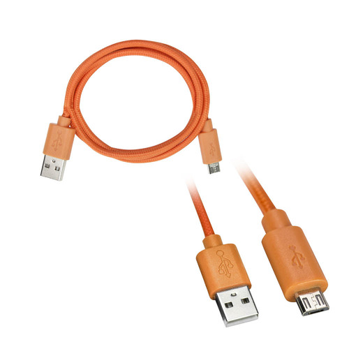 3 Foot Replacement Micro B Cables - Orange