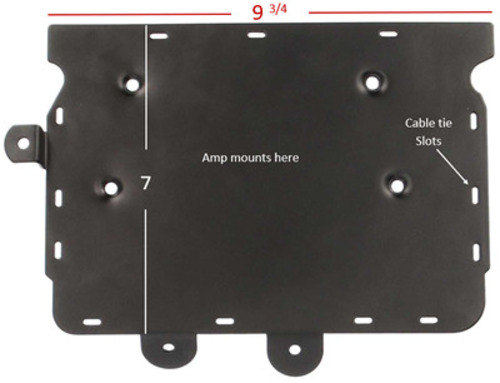 FLH AMP MOUNTING PLATE 2014-UP