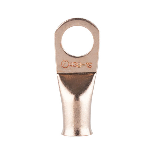 Copper Uninsulated Ring Terminal 4 Gauge 3/8 inch