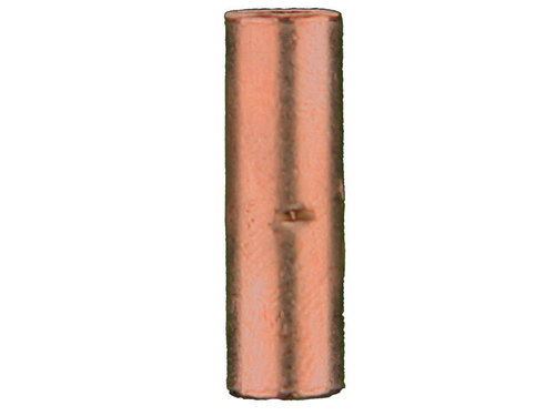 Copper Uninsulated Butt Connector 8 Gauge  Package of 25