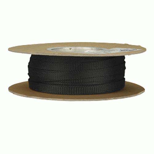 3/8in Expandable Sleeving Black - 125 Feet