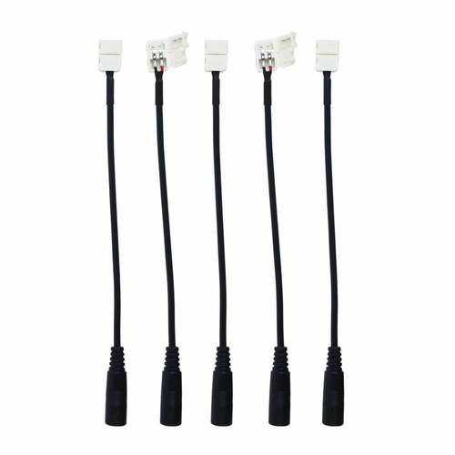 DC Female Quick Connect for 3528 LEDs - 5-Pack