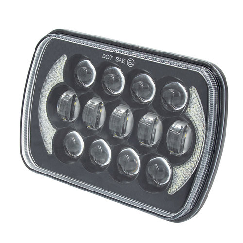 LED Light with Black Face - 5"x7", 17 LED