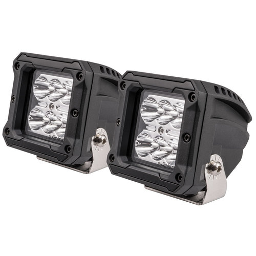 High Output Cube Spot Light - 3 Inch, 6 LED, 2-Pack