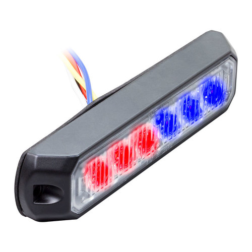 Bi-Color Blue/Red Marker Lights - 4.9 Inch, 6 LED