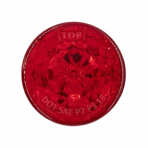 Round Red Marker/Clearance Light - 2 Inch, 6 LED
