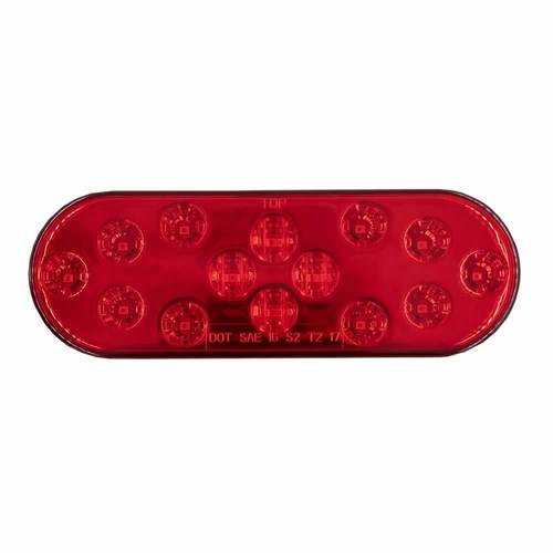 Oval Red Light - 6 Inch, 14 LED
