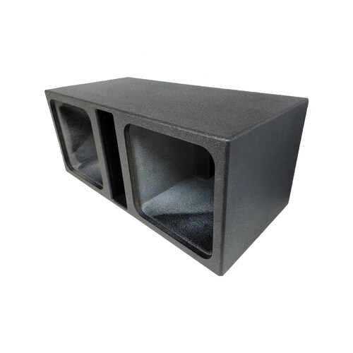 Speaker Enclosure - Polymer Coated Dual 8" Ported Square Woofer Hole @32Hz