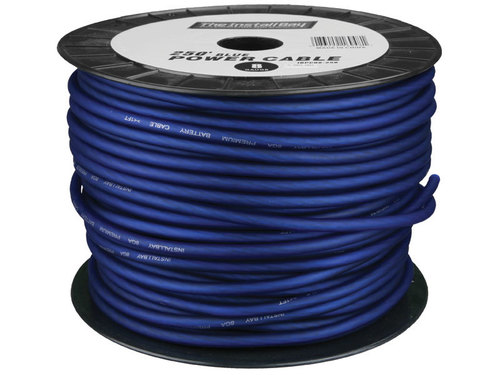 CCA Value Line 4 Gauge Power Cable Blue - 125 Foot Coil