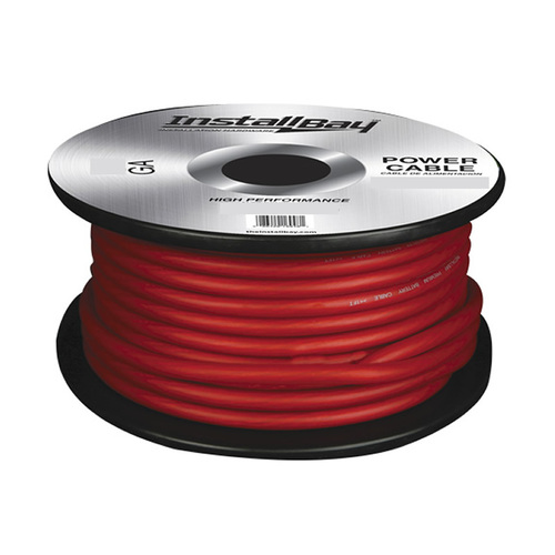 CCA Value Line 4 Gauge Power Cable Red - 125 Foot Coil