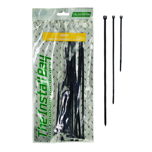 Assorted Cable Ties 4in/6in/8in- 24 pieces - Retail Pack