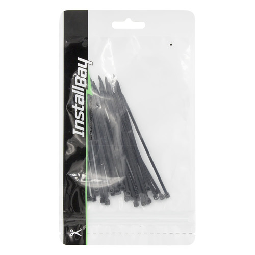 Black Cable Ties 4in 18lb - 36 Piece Retail Pack