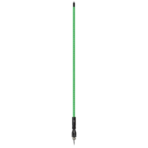 Single Color LED Whip Antenna 4ft - Green