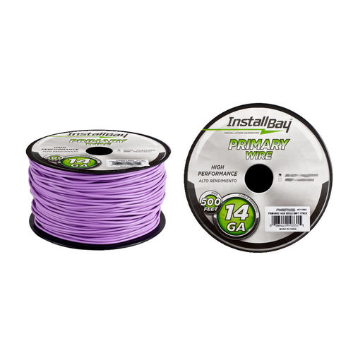 Primary Wire 14 Gauge All Copper Purple Coil - 500 ft