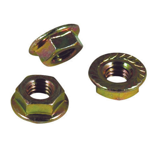 Anodized Flanged Serrated Lock Nuts  5\16in - Package of 50