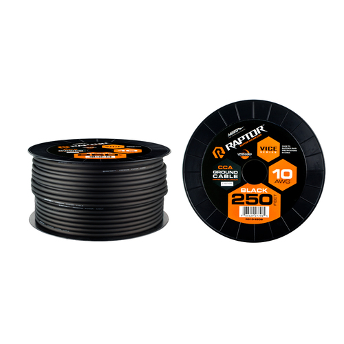 250ft 10 AWG BLACK CCA - VICE-SERIES POWER CABLE