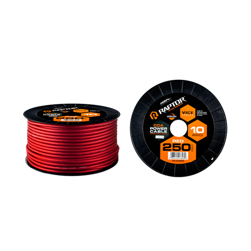250ft 10 AWG RED CCA  - VICE SERIES POWER CABLE