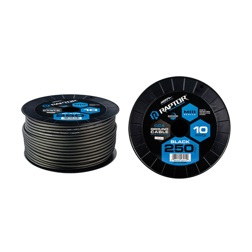250ft 10AWG BLACK CCA MID-SERIES POWER CABLE