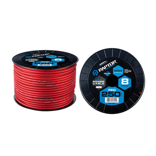 250ft 8 AWG RED CCA MID-SERIES POWER CABLE