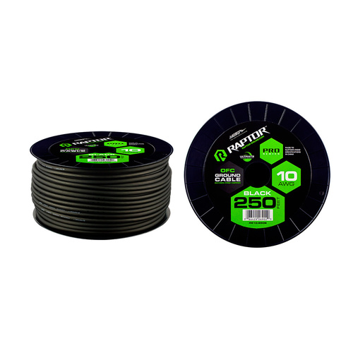 250 ft 10 AWG BLACK PRO-SERIES OFC POWER CABLE
