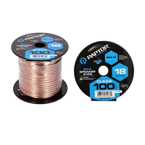 Speaker Wire 18GA CLEAR 100FT - Vice Series
